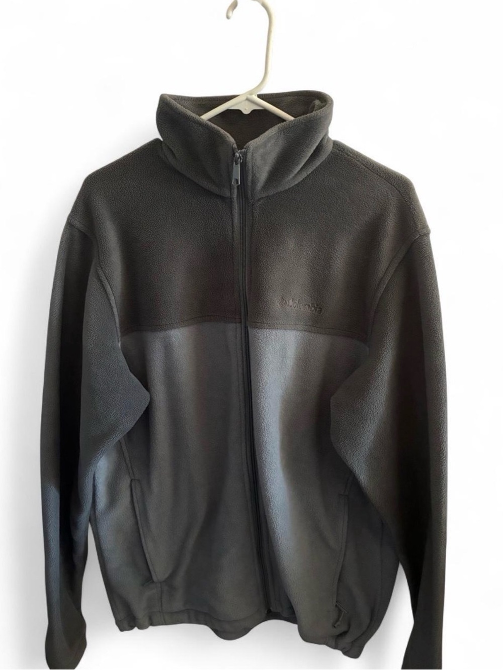 Columbia Men's Two-Tone Gray Full-Zip Fleece Jacket